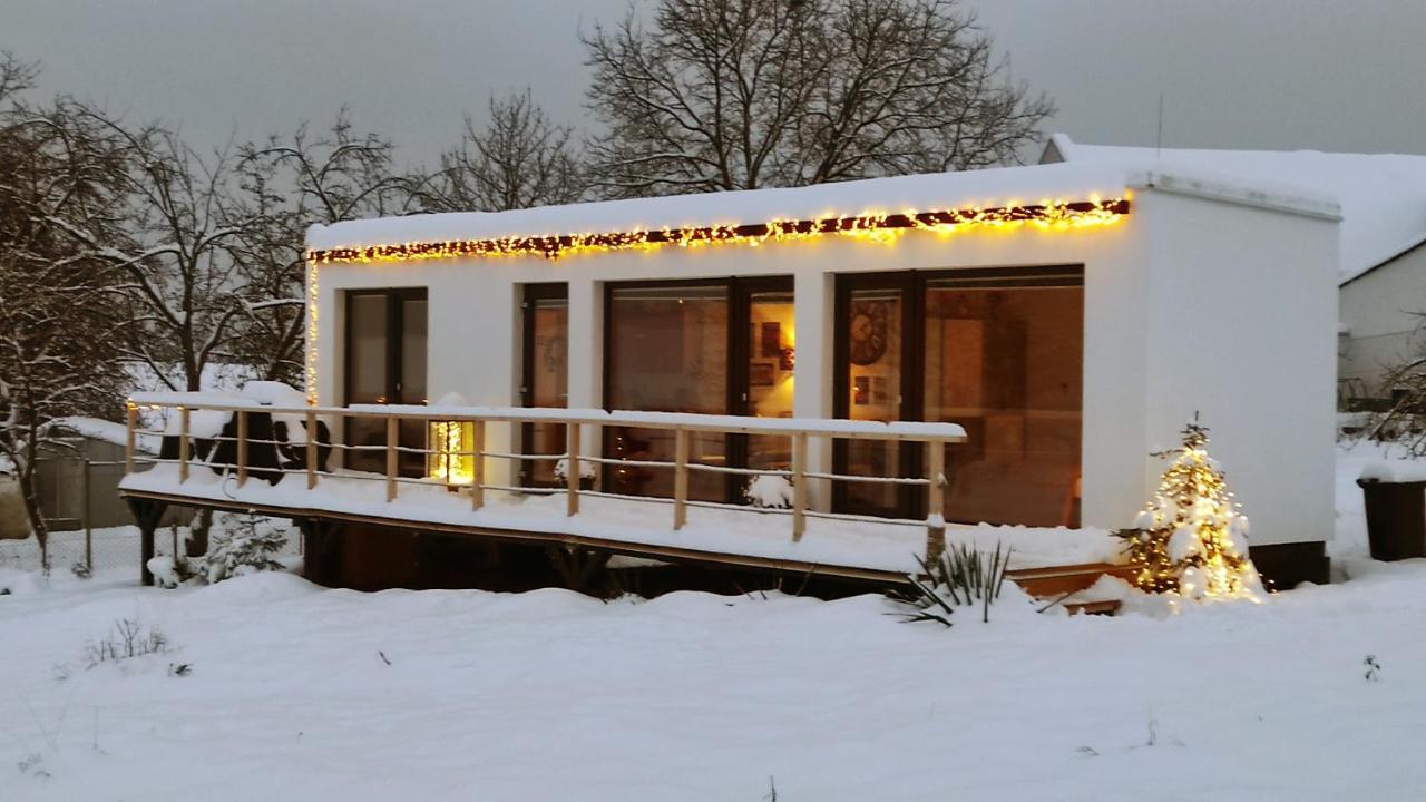 Ranch 66 - Moderni Tiny House Black Swallow Ve Stylu Route 66 Se Saunou A Bazenem Tršice Εξωτερικό φωτογραφία
